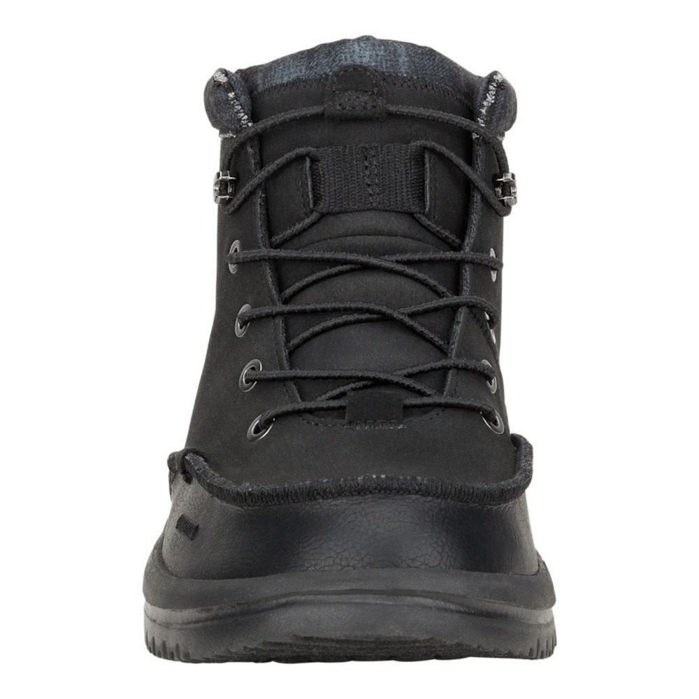 HEY DUDE Bradley Classic Boots Black w/ Plaid Sneaker Men's Size 9 42067-001 NEW - Picture 4 of 10